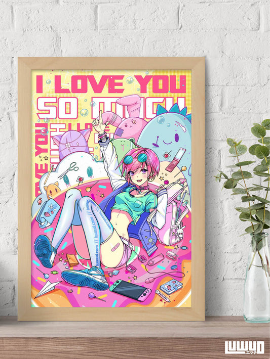 luwud OC: Eve "I Love You So Much" Print