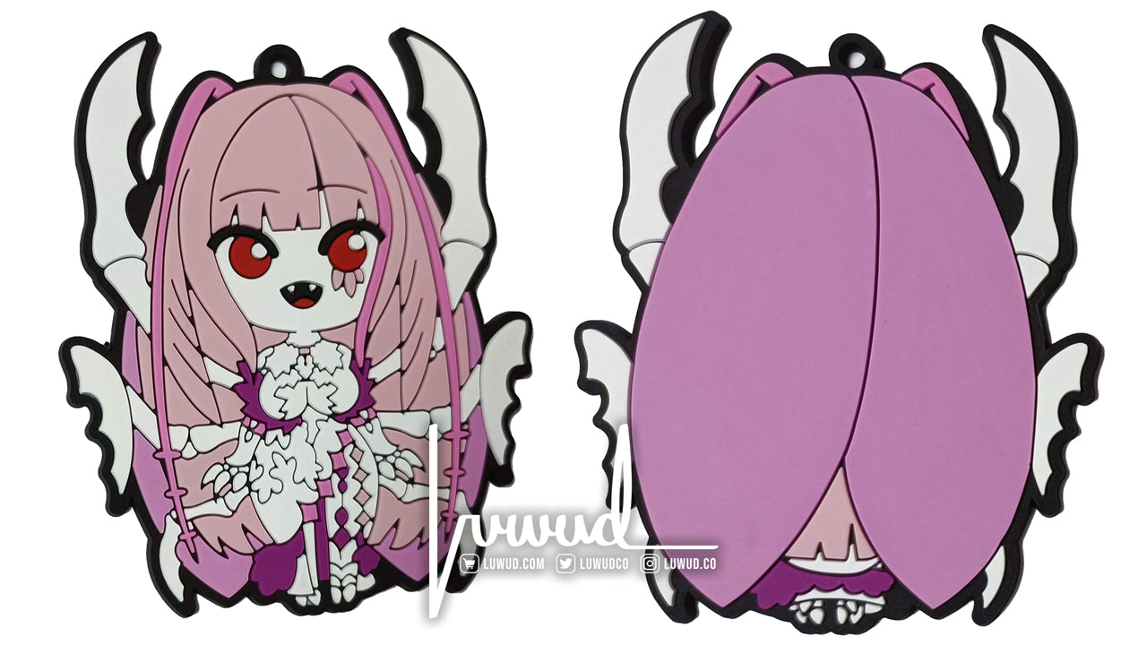 Fanart vTuber Double Sided Rubber Keychains
