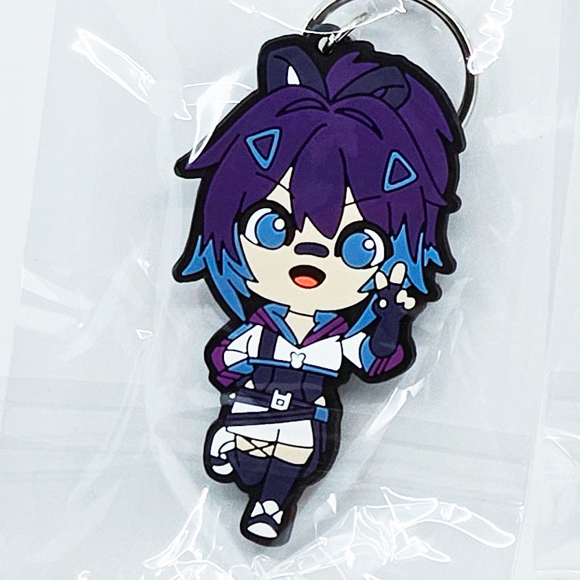 Fanart vTuber Double Sided Rubber Keychains