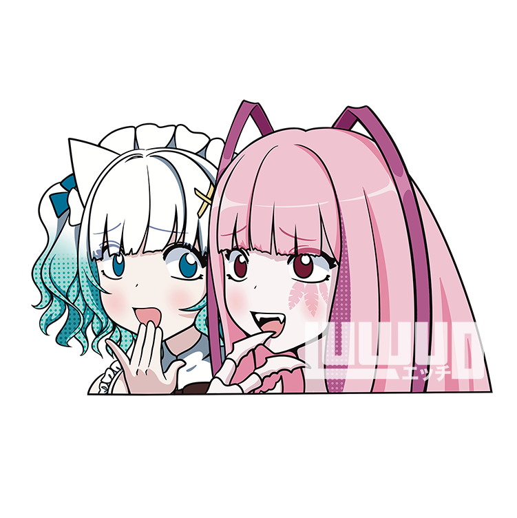 Matara Kan and Maid Mint Fantôme Stickers