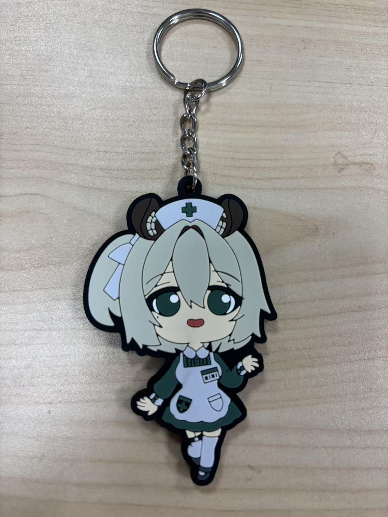 Fanart vTuber Double Sided Rubber Keychains
