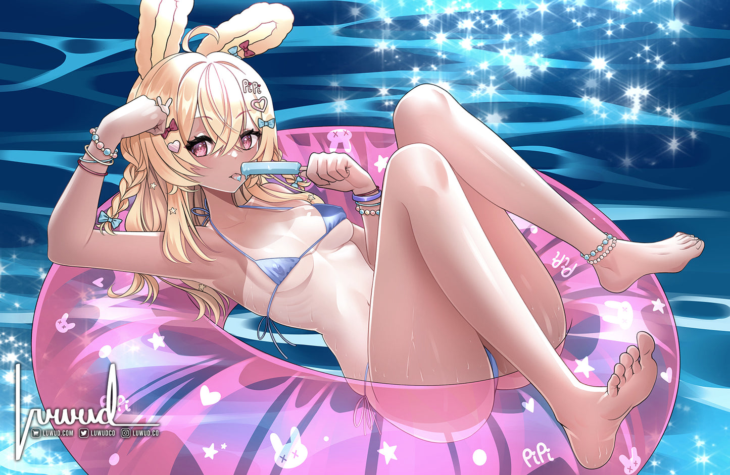 PC: Summer Pippa Gyaru Vers. 11"x17" Print