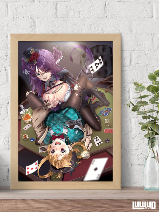Niji: Sherlock Poms and Prof Moritsuki 11x17 Print