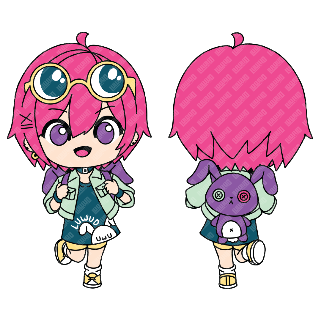 luwud OC: Eve Mascot Keychain