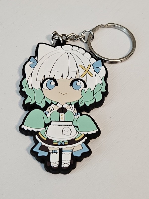 Indie: Maid Mint Fantôme Rubber Keychain