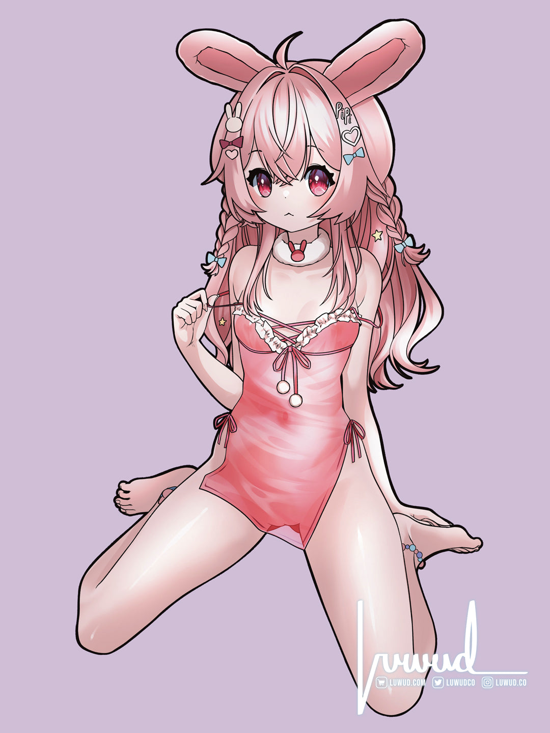 [MADE TO ORDER April Pre-Order] PC: Pippa Lingerie Acrylic Keychain