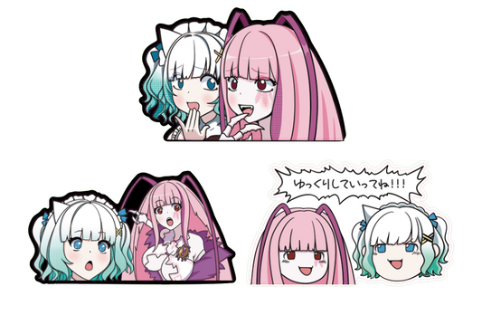 Matara Kan and Maid Mint Fantôme Stickers