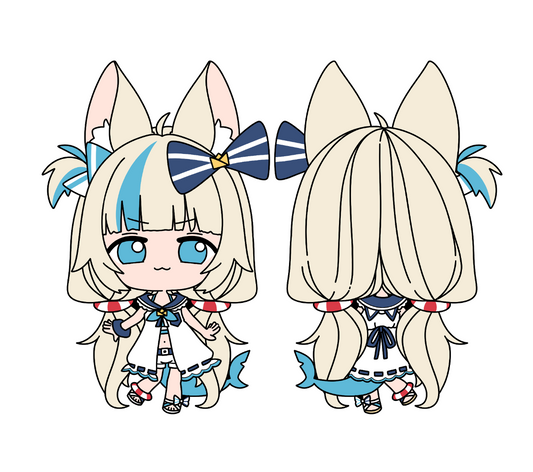 [Mid-September Pre-Order]  Indie: Sameko Saba Rubber Keychain