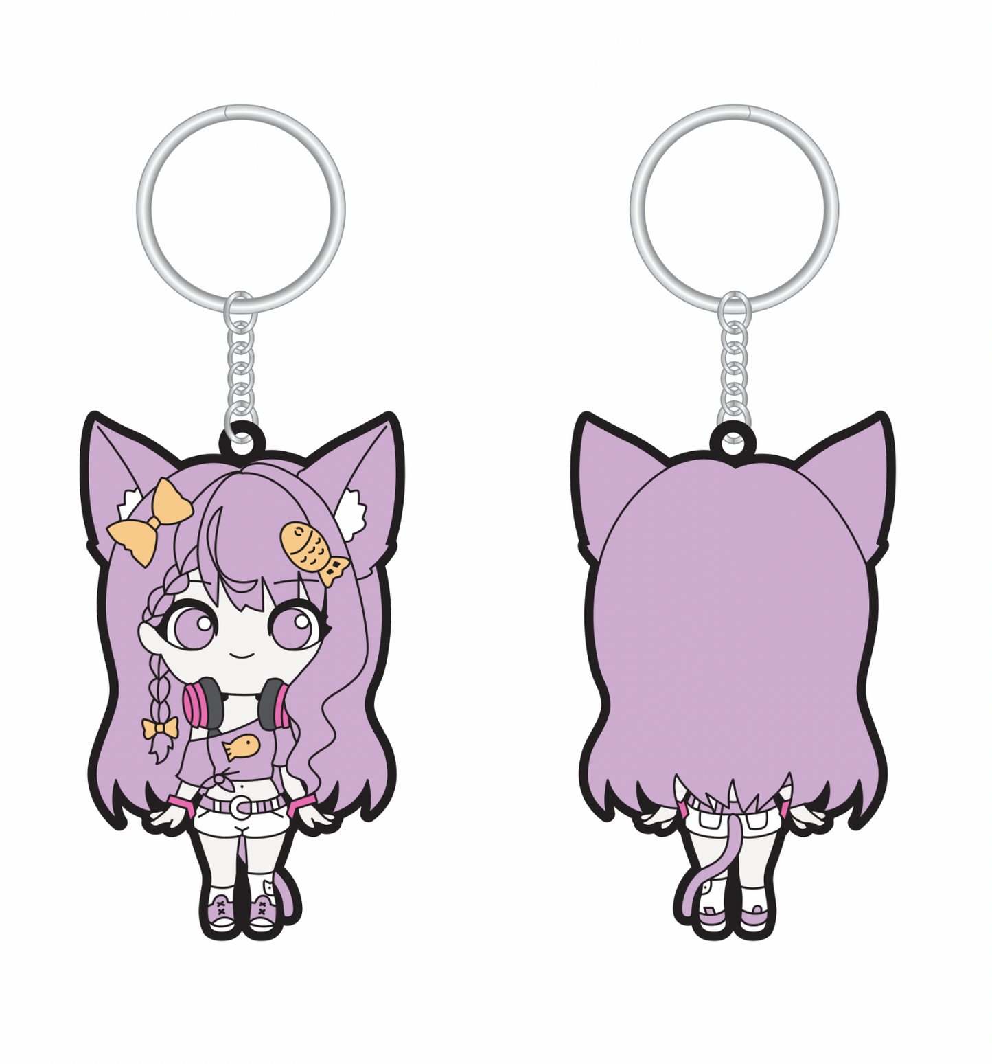 PC: Cat Pippa Rubber Keychain