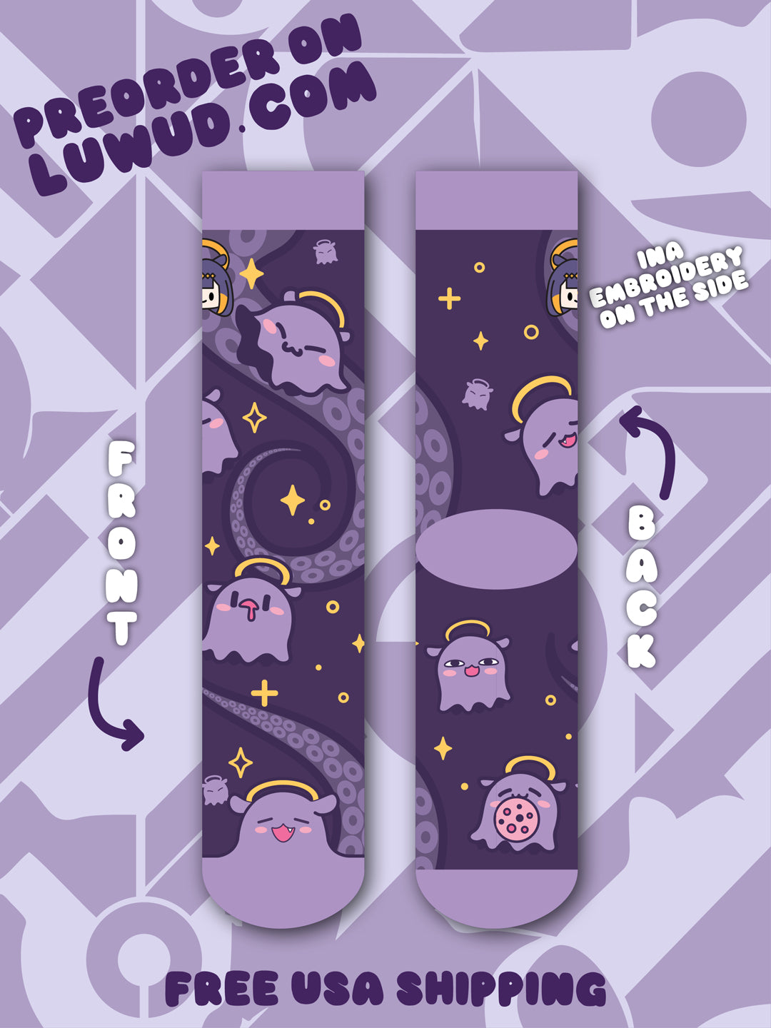 [Late-January Pre-Order] Ina Takodachi Socks