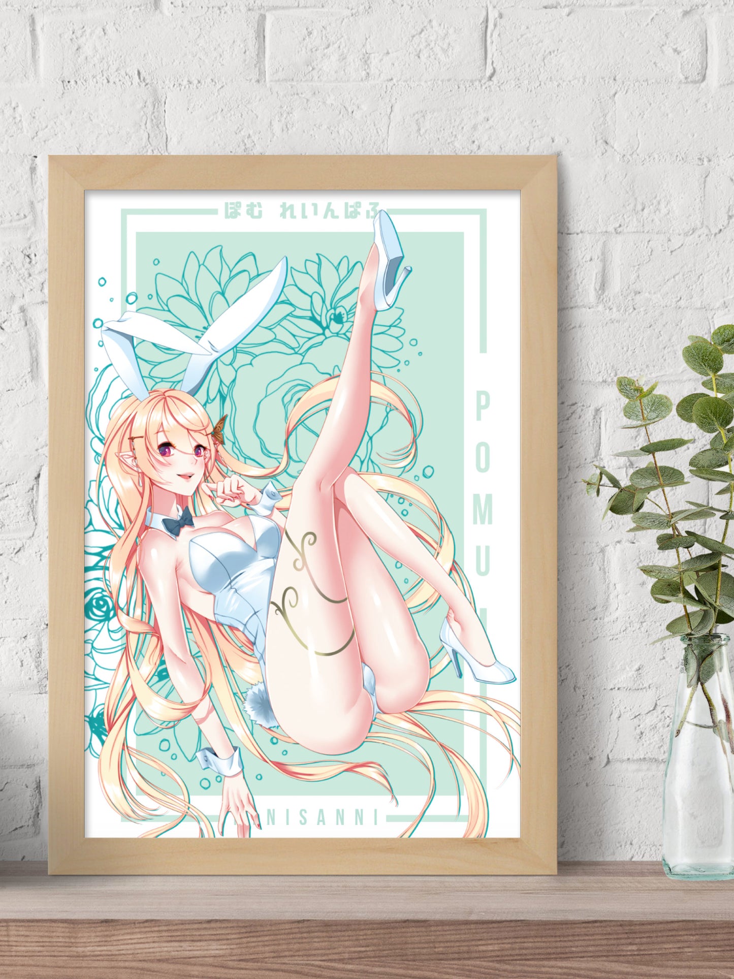 Niji: Bunny Pomu Print