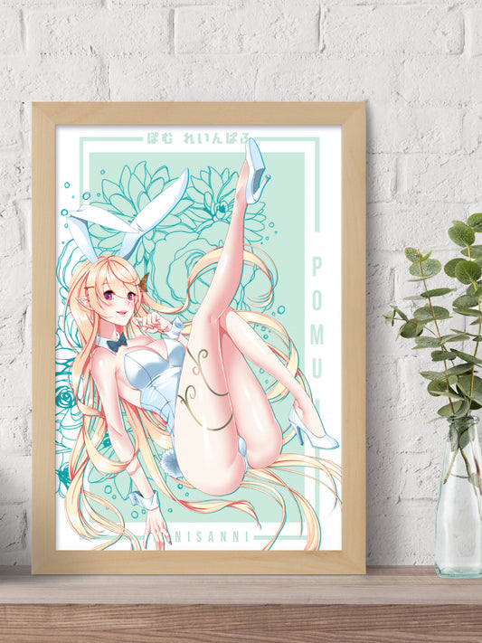 Niji: Bunny Pomu Print